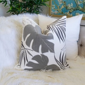 Kumasinova 20" Square Autumn Leaf Couch Pillows,Polyester Velvet Down Pillow with Hidden Zipper,Soft Decorative Pillows for Bed&Couch - 1 of 4