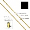 Filled Rope Chain Necklace for Men and Women 2.1 mm, 3.2 mm, 4.2 mm, 6 mm thoughtful choice for loved ones. - 3 of 4