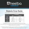Heelbo - Diabetic Crew Socks 8-15mmHg-Black-Small - 4 of 4