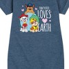 Girls' - Paw Patrol - Loves Earth Graphic Short Sleeve Fleece Dress - 2 of 4