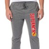 DC Comics Men's Superman 2025 Logo Sleep Jogger Pajama Pants Grey - 2 of 4
