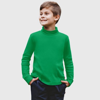 City Threads Kids Soft Cotton Turtleneck - USA-Made, Breathable & Versatile Layering Top for Boys and Girls