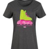 Women's - Barbie - Rollerblading Barbie the Movie Graphic T-shirt Dress - 2 of 4