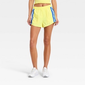 Women's Contrast Trim Woven Shorts - JoyLab™ Yellow XXL : Target