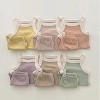 MyKids-USA Baby Girl Solid Color Thin Style Pure Cotton Vest Combo Shorts 2 Pieces Sets Home Clothes - 2 of 4