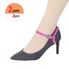 Allegra K Women's Detachable Adjustable Anti-Slip Shoe Straps Bands Belts with Buckle for Heels 2 Pairs - 4 of 4