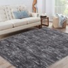 Washable Rugs for Living Room Modern Distressed Bedroom Rug Soft Large Area Rug Non Slip Throw Rugs Low Pile Stain Resistant Carpet for Dining Room - 3 of 4