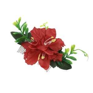 Unique Bargains Women's Styling Simulated Flowers Hair Clip Comb 1 Pc - 1 of 4