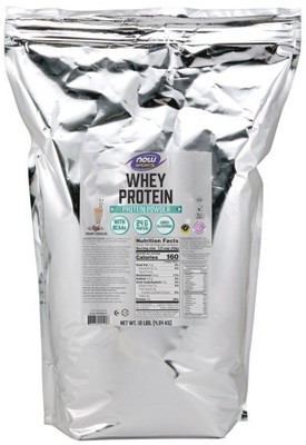 Whey Protein Chocolate by Now Foods  -  10 lbs Powder