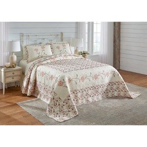 BrylaneHome Margaret Embroidered Bedspread - 1 of 4
