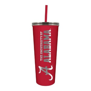 NCAA Alabama Crimson Tide 24oz Skinny Tumbler with Straw - 1 of 4