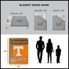 Sweet Home Collection NCAA Tennessee Volunteers 46" x 60" Raschel Throw Blanket - 4 of 4
