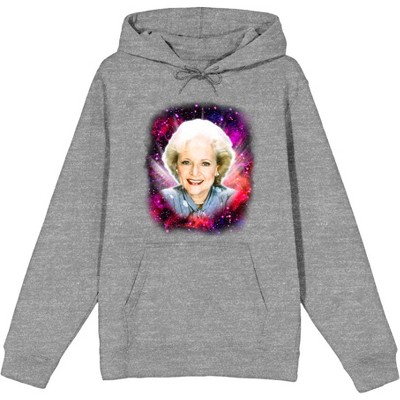 Golden Girls Rose Galaxy Headshot Long Sleeve Unisex Adult Hooded Sweatshirt