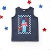 The Juniper Shop She Loves America Checkered Toddler Tank - 2 of 4