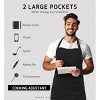 12-Pack Unisex Bib Aprons - Water-Resistant with 2 Pockets, Ideal for Restaurants, Events, and Team Use, Machine Washable - 4 of 4