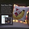 Chery Life Outdoor/Indoor 18¡±X18¡± Throw Pillow, Santa Christmas Decorative Pillow for Sofa Couch Patio Furniture Courtyard ¨C White - 4 of 4