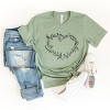 Simply Sage Market Floral Heart Short Sleeve Tee - 2 of 4