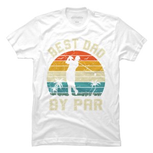 Men's Design By Humans Best Dad By Par Tropical Golf By T-Shirt - 1 of 2