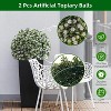 Artificial Topiary Flower Balls, Set of 2 Decorative Topiary Balls Hanging Grass Ball for Home Decor Indoor and Outdoor - 3 of 4