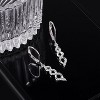 Sterling Silver Infinity CZ Earrings | Long Drop Dangle for Women & Gifts - 3 of 4