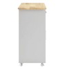 Modway Cuisine Kitchen Cart – Rolling Island Cabinet with Drawer, Open Shelf, and Towel Rack, Compact Storage for Small Spaces - 4 of 4
