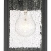 John Timberland Moray Bay Mission Outdoor Wall Light Fixture Black Motion Sensor Dusk to Dawn 11 1/2" Seedy Glass for Post Exterior Barn Deck House - image 3 of 4