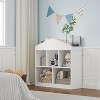 Garvee Kids Bookshelf White Toy Storage Organizer 5-Cubby with Roof Design and Anti-Tip Safety, White - 2 of 4