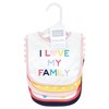 Hudson Baby Infant Girls Cotton Bibs, Girl Bold Family, One Size - 2 of 4