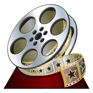 Beistle Red Carpet Movie Reel Stand-Up, 3' 6" x 3', (1/Box) Multicolored - 1 of 3