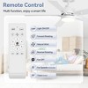 Airsurfer 42" Ceiling Fan with Color-Changing LED Light, 5 Plywood Blades, Remote Included, 5'' Down rod, DC Motor - 4 of 4