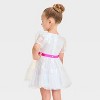 Toddler Girls' Mattel Barbie Dream Closet 1990 Inspired "Crystal Barbie" Tulle Dress - White - image 3 of 4