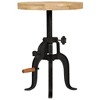 vidaXL Side Table Natural wood and black - 2 of 2