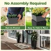 2 Pack Planters for Indoor Plants, Outdoor Tall Planter with Removable Liners, Plant Pots for Trees Flowers, All-Weather Use with Drainage Holes - 4 of 4