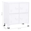 vidaXL Industrial Storage Chest White 29.5"x15.7"x31.5" Steel - 4 of 4