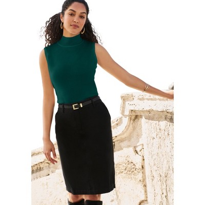 Jessica London Fine Gauge Mockneck Sweater