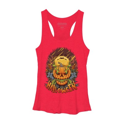 Women's Design By Humans halloween By arjanaproject Racerback Tank Top