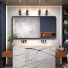 KIOTEE Rectangular Aluminum Alloy Framed and Tempered Glass Wall Bathroom Vanity Mirror in Matte Black - 2 of 4