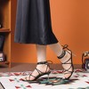 Allegra K Women's Lace Up Open Toe Stiletto Heel Sandals - 3 of 4
