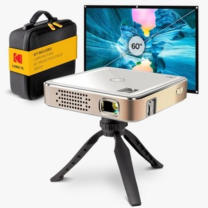 Kodak Luma 75 Ultra Mini Projector, Portable Pico Projector with 60" Screen, Tripod & Case - 1 of 4