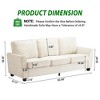 GustoWave 82" Sofa for Living Room, Modern Comfy Sofa with Medium Firm Seat Cushion, Removable Cover, Chenille Fabric Couches - 2 of 4