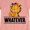 Girls' - Garfield - Whatever Fitted Short Sleeve Graphic T-Shirt - 2 of 4