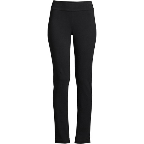 Lands' End Women's Petite Starfish Mid Rise Slim Leg Elastic Waist Pull On  Pants - X-small - Black : Target