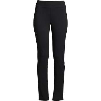 Lands' End Women's Tall Sport Knit High Rise Elastic Waist Pull On Pants - Small  Tall - Black : Target