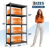 GustoWave 5-Tier Adjustable Utility Storage Rack Shelves for Warehouse, Pantry, Kitchen, Workshop - 2 of 4