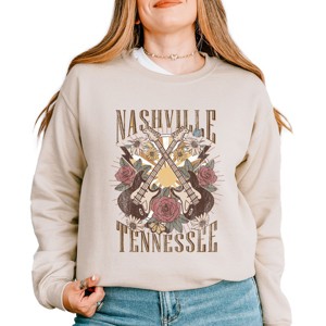Simply Sage Market Nashville Retro Flowers Sweatshirt - 1 of 4