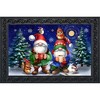 Briarwood Lane Winter Christmas Doormat 30x18 Indoor Outdoor Warm Wishes Gnomes For Christmas Doormat - 2 of 4