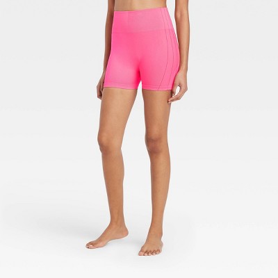 Women's High-Rise Seamless Bike Shorts 2.5" - JoyLab™ Pink XS