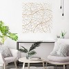 LuxenHome 26.4" Square Gold Abstract Metal Wall Decor - 4 of 4