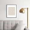 Urban Wild Studio desert check small charcoal Metal Framed Art Print - Deny Designs - 2 of 4
