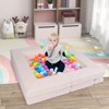 Infans Kids Modular Play Couch Play Set w/ Suede Fabric Cover High-Density Foam - 4 of 4